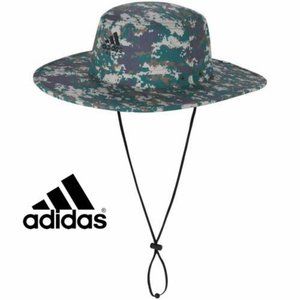 NWT ADIDAS Unisex Men Women S/M Golf UPF 50+ SUN Beach Wide Brim  HAT in Camo